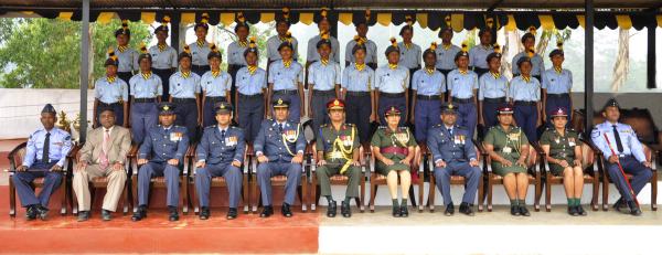 Passing Out Parade of Annual Assessment Camp of
NCC Air Wing Cadets (Girls) Held at The Combat
Training School Diyatalawa