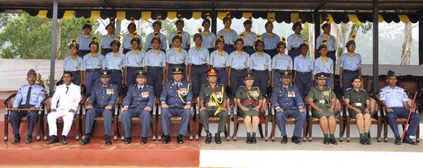 Passing Out Parade of Annual Assessment Camp of
NCC Air Wing Cadets (Girls) Held at The Combat
Training School Diyatalawa
