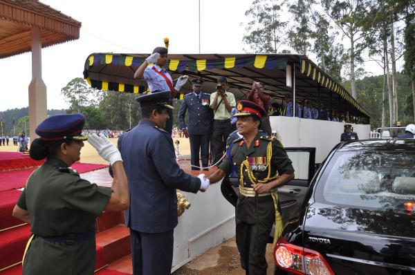 Passing
Out Parade of Annual Assessment Camp of NCC Air
Wing Cadets (Girls) Held at The Combat Training School
Diyatalawa