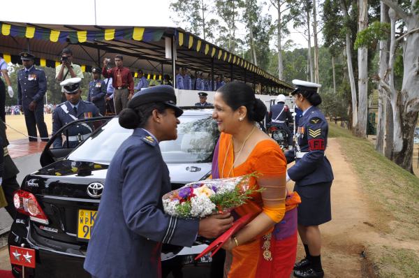 Passing
Out Parade of Annual Assessment Camp of NCC Air
Wing Cadets (Girls) Held at The Combat Training School
Diyatalawa