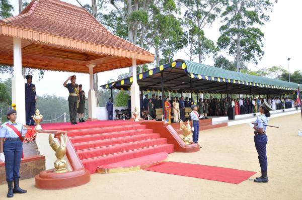 Passing
Out Parade of Annual Assessment Camp of NCC Air
Wing Cadets (Girls) Held at The Combat Training School
Diyatalawa