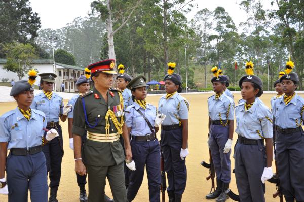 Passing
Out Parade of Annual Assessment Camp of NCC Air
Wing Cadets (Girls) Held at The Combat Training School
Diyatalawa