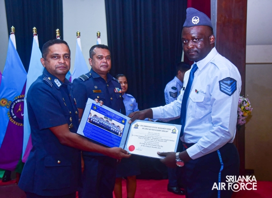 CERTIFICATE AWARDING CEREMONY OF NO. 24 ENGLISH MEDIUM AND NO. 95 SINHALA MEDIUM NCO MANAGEMENT COURSES