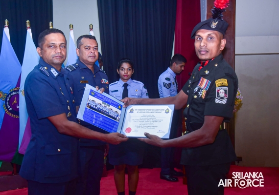 CERTIFICATE AWARDING CEREMONY OF NO. 24 ENGLISH MEDIUM AND NO. 95 SINHALA MEDIUM NCO MANAGEMENT COURSES