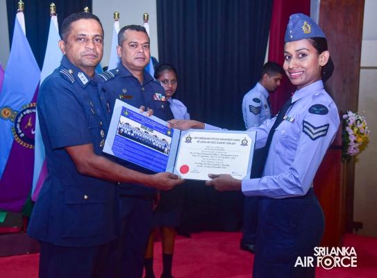 CERTIFICATE AWARDING CEREMONY OF NO. 24 ENGLISH MEDIUM AND NO. 95 SINHALA MEDIUM NCO MANAGEMENT COURSES