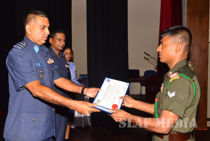 The certificate Awarding Ceremony of the No. 64th NCOs' course