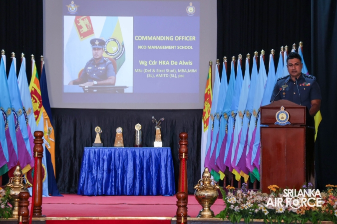 CERTIFICATE AWARDING CEREMONY OF NO. 01 NCOMC I ENGLISH AND SINHALA MEDIUM COURSES HELD AT SLAF ACADEMY CHINA BAY