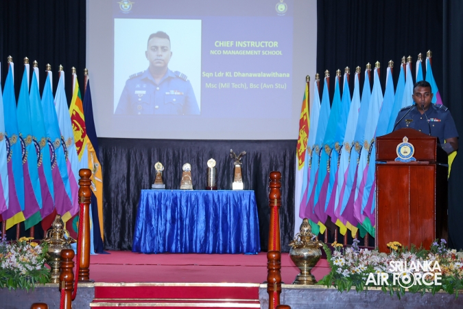 CERTIFICATE AWARDING CEREMONY OF NO. 01 NCOMC I ENGLISH AND SINHALA MEDIUM COURSES HELD AT SLAF ACADEMY CHINA BAY