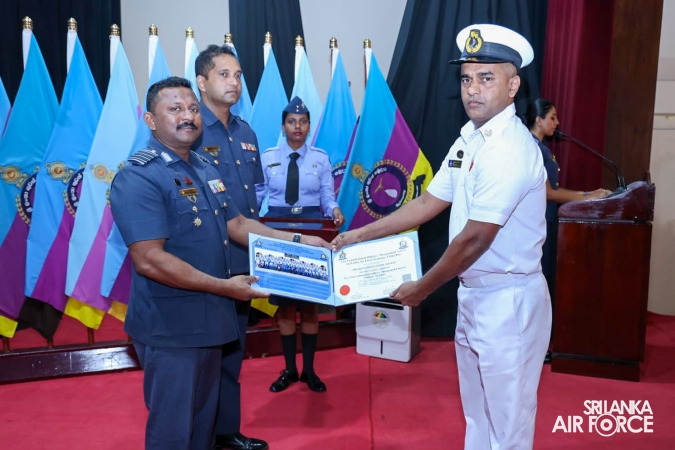 CERTIFICATE AWARDING CEREMONY OF NO. 01 NCOMC I ENGLISH AND SINHALA MEDIUM COURSES HELD AT SLAF ACADEMY CHINA BAY
