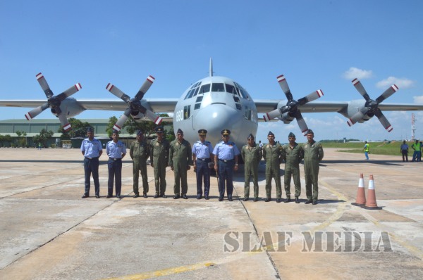 C-130
Hercules Lands in SLAF Base Katunayaka