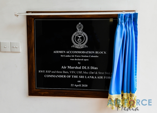 Four Storied Accommodation Block at SLAF Station Colombo Declared Open by the Commander