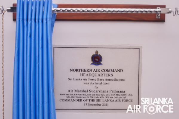 NEW NORTHERN AIR COMMAND HEADQUARTERS DECLARED OPEN BY THE COMMANDER