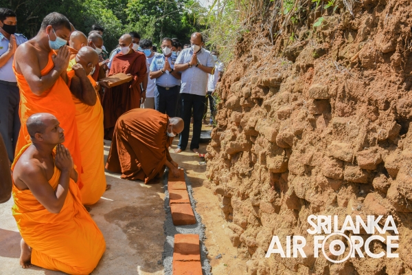 FOUNDATION STONE PLACES FOR RESTORATION OF NEELAGIRI STUPA