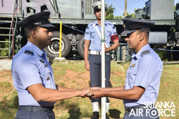 THE CHANGE
OF COMMAND AT NO.06 AIR DEFENCE RADAR SQUADRON SLAF ACADEMY CHINA BAY