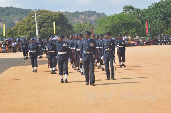 The Passing out parade of the No.155 Regular Airmen Recruit Course