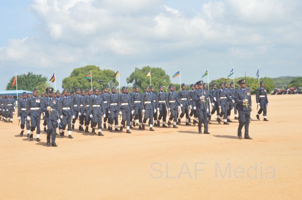 The Passing out parade of the No.155 Regular Airmen Recruit Course