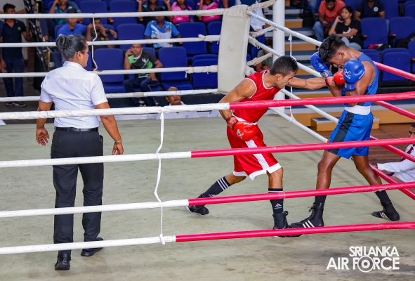 AIR FORCE
BOXING TEAM PERFORMS AT THE NOVICES BOXING TOURNAMENT - 2024