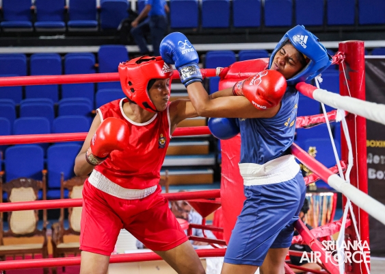 AIR FORCE
BOXING TEAM PERFORMS AT THE NOVICES BOXING TOURNAMENT - 2024