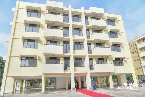 Four
Stories Officer’s GSQ complex vested for Base Katunayake