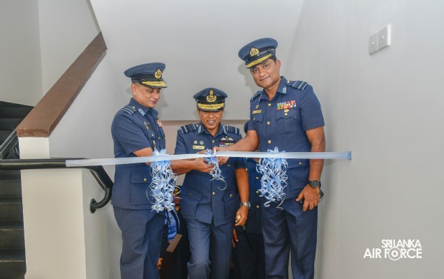 Four
Stories Officer’s GSQ complex vested for Base Katunayake