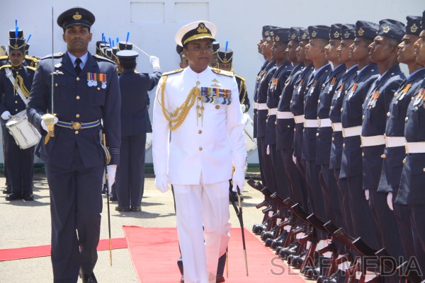 Commander of the Sri Lanka Navy, Vice Admiral Somathilake Dissanayake Visits SLAF HQ