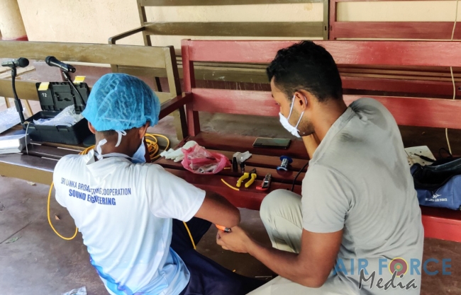SLAF Installs CCTV Systems and PA Systems for Wards Treating COVID-19 Patients at Mulleriyawa Hospital