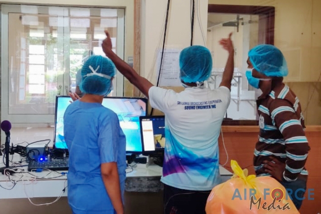 SLAF Installs CCTV Systems and PA Systems for Wards Treating COVID-19 Patients at Mulleriyawa Hospital