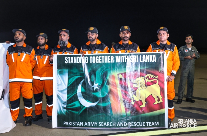 PAKISTAN AIR FORCE C-130 AIRCRAFT ARRIVES WITH HUMANITARIAN ASSISTANCE