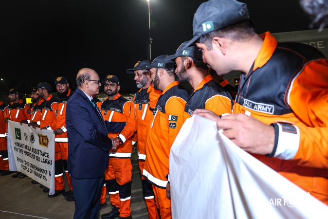 PAKISTAN AIR FORCE C-130 AIRCRAFT ARRIVES WITH HUMANITARIAN ASSISTANCE