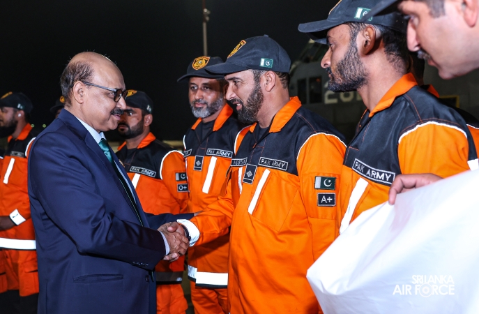 PAKISTAN AIR FORCE C-130 AIRCRAFT ARRIVES WITH HUMANITARIAN ASSISTANCE