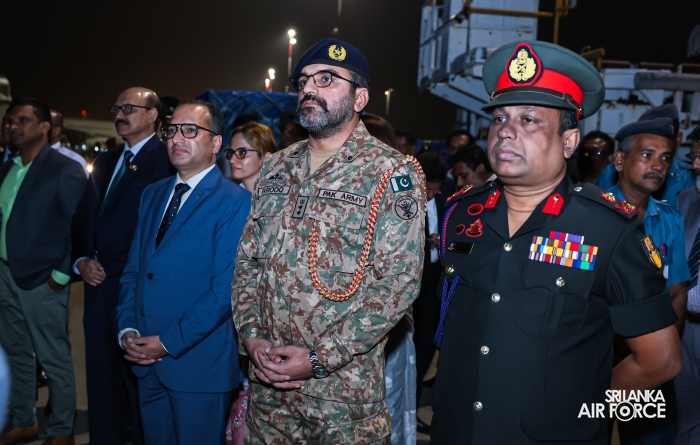 PAKISTAN AIR FORCE C-130 AIRCRAFT ARRIVES WITH HUMANITARIAN ASSISTANCE