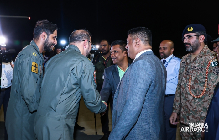 PAKISTAN AIR FORCE C-130 AIRCRAFT ARRIVES WITH HUMANITARIAN ASSISTANCE