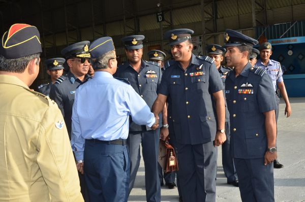Air Chief Marshal Tahir Rafique Butt Visits SLAF Academy China Bay and SLAF Base Katunayake