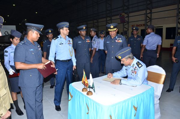 Air Chief Marshal Tahir Rafique Butt Visits SLAF Academy China Bay and SLAF Base Katunayake