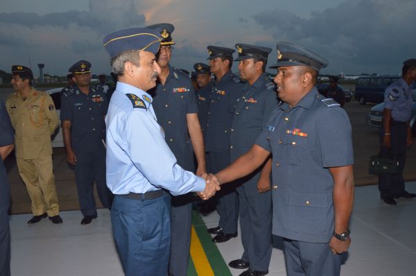 Air Chief Marshal Tahir Rafique Butt Visits SLAF Academy China Bay and SLAF Base Katunayake