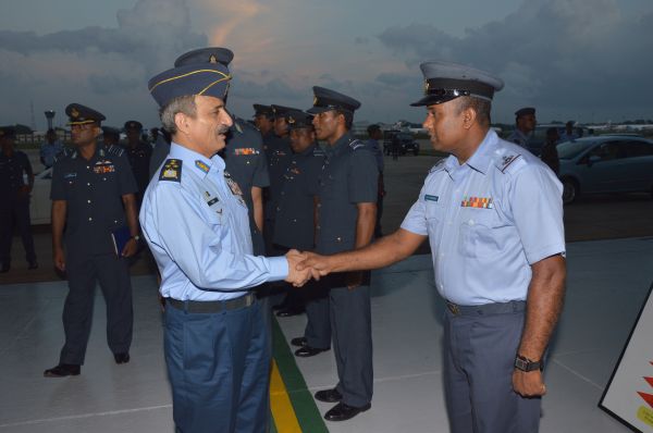 Air Chief Marshal Tahir Rafique Butt Visits SLAF Academy China Bay and SLAF Base Katunayake