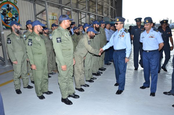 Air Chief Marshal Tahir Rafique Butt Visits SLAF Academy China Bay and SLAF Base Katunayake