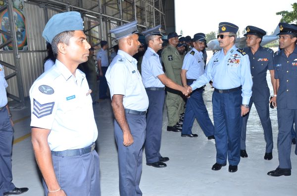 Air Chief Marshal Tahir Rafique Butt Visits SLAF Academy China Bay and SLAF Base Katunayake