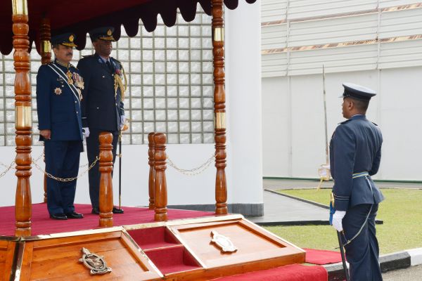 Chief of the Air Staff of the Pakistan Air Force Calls on the
Commander