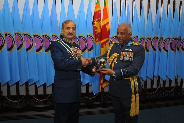 Chief of the Air Staff of the Pakistan Air Force Calls on the
Commander