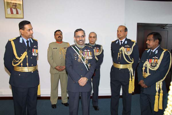 Pakistan Air Force Chief Arrives in Sri Lanka Pakistani Air Chief Pays a Courtesy call on the Sri Lankan Air Chief