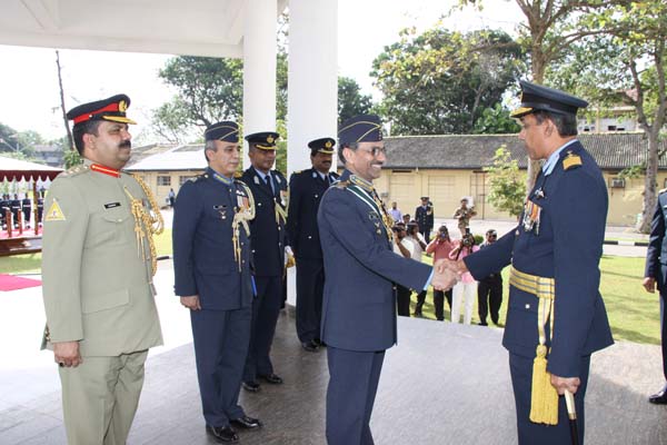 Pakistan Air Force Chief Arrives in Sri Lanka Pakistani Air Chief Pays a Courtesy call on the Sri Lankan Air Chief