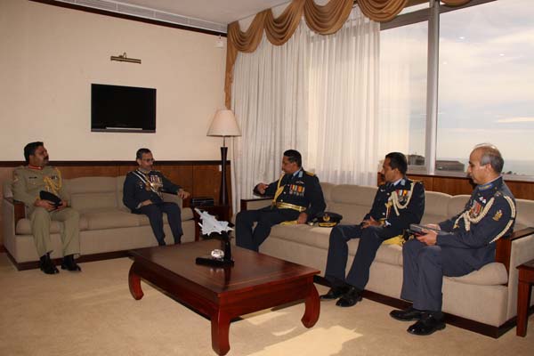 Pakistan Air Force Chief Arrives in Sri Lanka Pakistani Air Chief Pays a Courtesy call on the Sri Lankan Air Chief