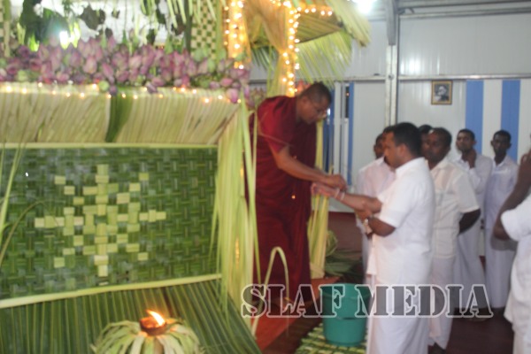Annual Pirith
Chanting and Alms giving ceremony at SLAF Station Palavi