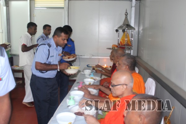 Annual Pirith
Chanting and Alms giving ceremony at SLAF Station Palavi