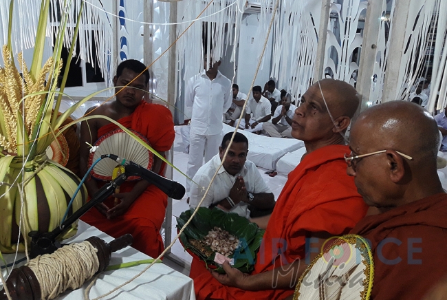 Annual Pirith Chanting and Almsgiving Ceremony at SLAF Station Palavi