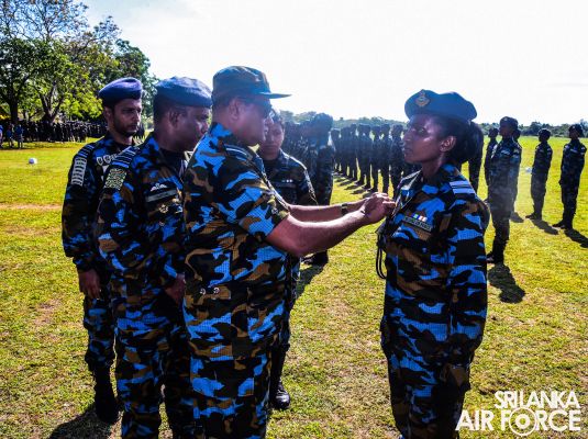 PASSING
OUT PARADE OF PARATROOPERS AND SPECIAL AIRBORNE FORCE AT SLAF AMPARA