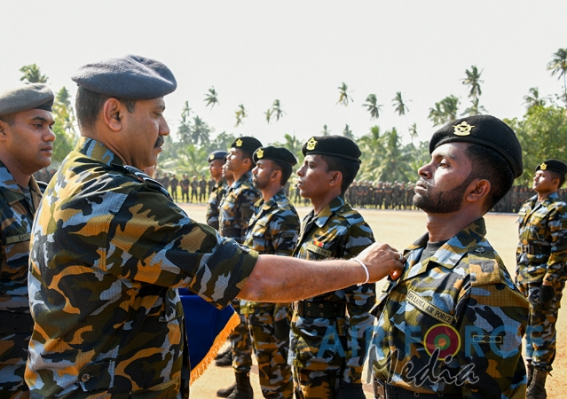 Paratroopers and Special Air Borne Force Personnel Pass Out at SLAF Base Katunayake