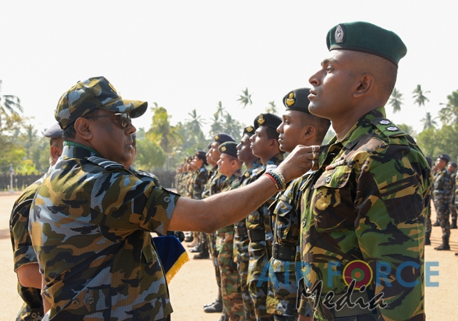 Paratroopers and Special Air Borne Force Personnel Pass Out at SLAF Base Katunayake