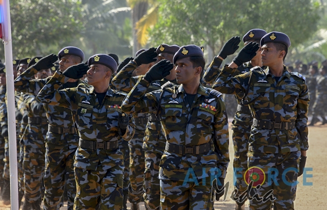 Paratroopers and Special Air Borne Force Personnel Pass Out at SLAF Base Katunayake